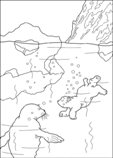 coloring page Lars the little polar bear